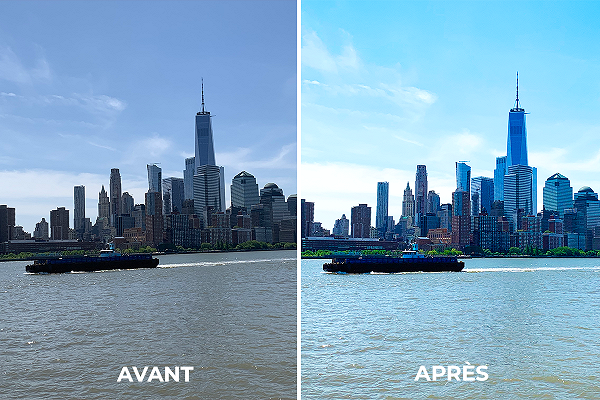 avant/après retouche photo
