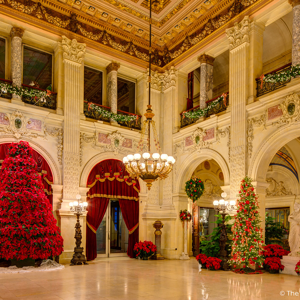 Boston et les châteaux à Noël